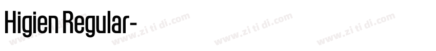 Higien Regular字体转换 Higien Regular字体转换